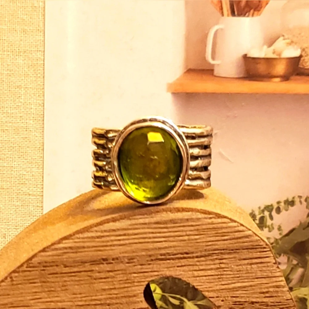 Silpada Sterling Silver & Green Quartz Ring - Picture 5 of 5